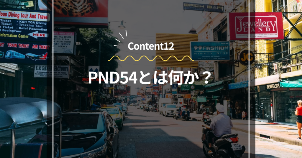 Content12
PND54とは何か？